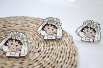 IO STUDIO ball gauze cute car clip aromatherapy car outlet holding incense couple with hand gift