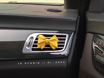 IO STUDIO bow dot car clip aromatherapy cartoon cute hipster car outlet holding fragrance purification