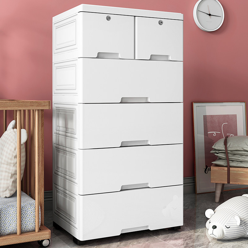 Bedroom racks multi-layer floor-to-ceiling storage racks children's clothing finishing storage cabinet toy drawer storage box
