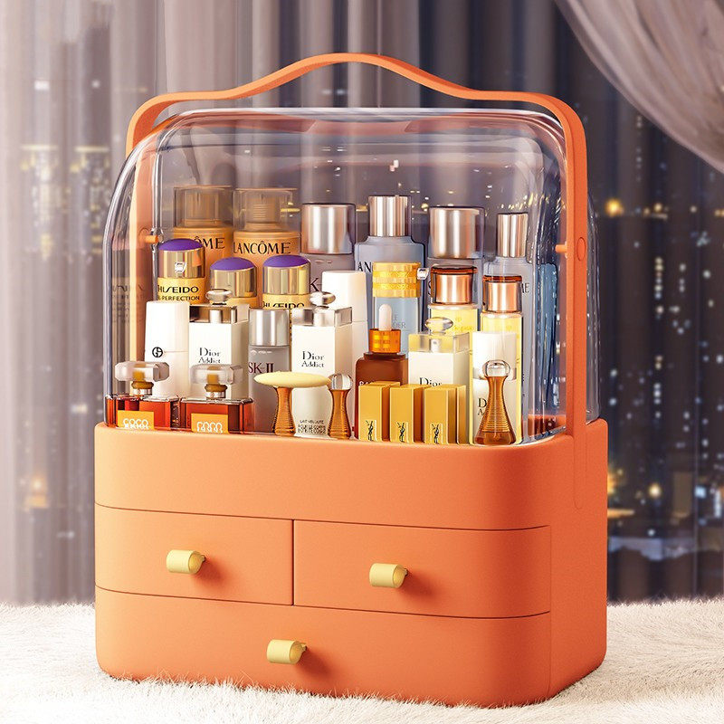 Cosmetic Storage Box Makeup Brush Lipstick Acrylic Household Skin Care Products Dressing Table Desktop Shelf