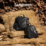 Songmont Рюкзак, кожаный универсальный маленький ноутбук подходит для мужчин и женщин, 14 дюймов