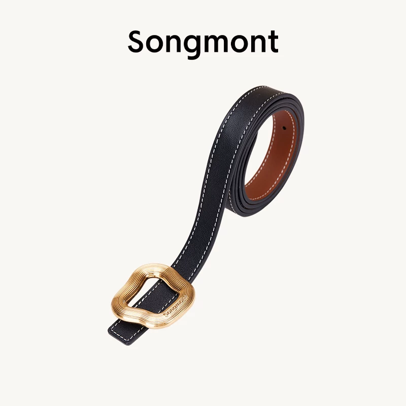 Songmont Double-sided design leather belt, cowhide