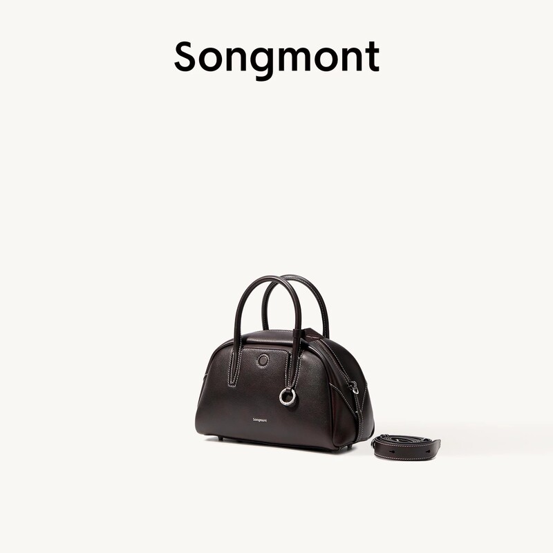 [Same Style as Wen Qi] Songmont Yousong Mini Bowling Bag Crossbody Boston Small Bag