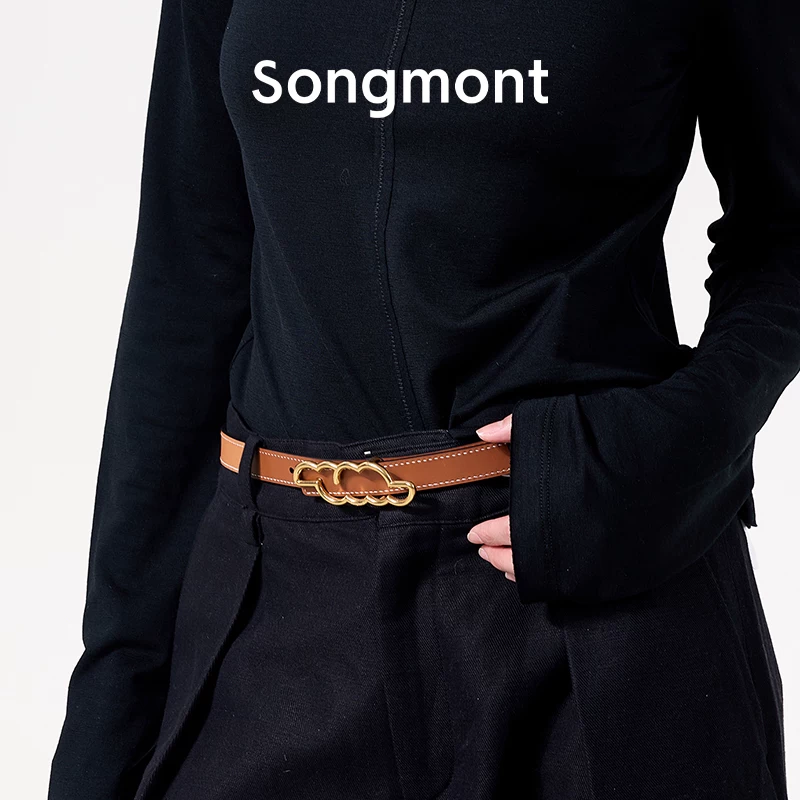Songmont Double-sided design leather belt, cowhide