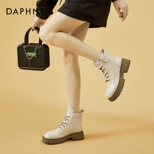 Martens, утепленные демисезонные модные короткие сапоги на платформе в английском стиле, ботинки, женский стиль, коллекция 2025 года