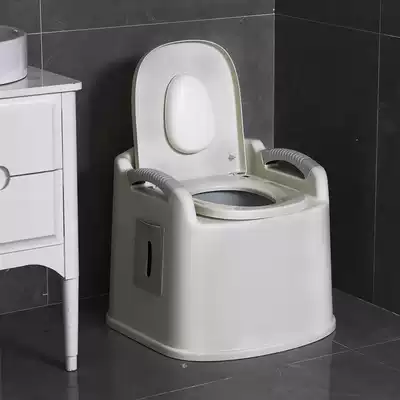 Household toilet for the elderly, removable toilet, pregnant woman chair, indoor anti-odor folding elderly portable room stool