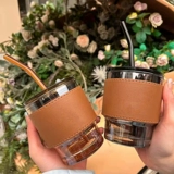 Бамбуковый стеклянный холодный напиток, чайная чашка, стакан, популярно в интернете, делается под заказ