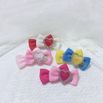 Lilystudio handmade pet headdress Teddy York Shassi Schmarzis color-piece flash drill jacket