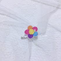 Lilystudio handmade pet headdress Teddy York Shassis Schmalzis colored little flower star BB Clip