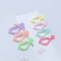 Lily studio handmade pet jewelry Candy-colored peach heart claw clip Pet hairpin Hair accessory Malzis