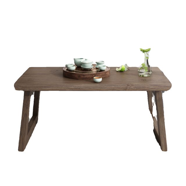 Bay window ຕາຕະລາງຂະຫນາດນ້ອຍ desk bed study table folding kang table low table seat floor tatami tea table bamboo small coffee table