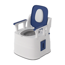 Foldable mobile toilet for the elderly pregnant womens toilet household indoor portable adult toilet urine bucket and potty