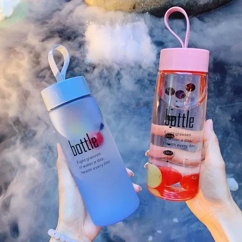 Простая и свежая мори Мори Пластиковая водяная чашка детская творческая индивидуальная тенденция мужская портативная спортивная спорт против