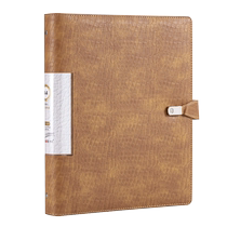 A4 high-definition information book high-end high-quality leather crocodile leather pattern PU magnetic buckle fabric a4 100-page loose-leaf file album insert folder 80-page 4-hole O-shaped loose-leaf album 30-page high-value leather
