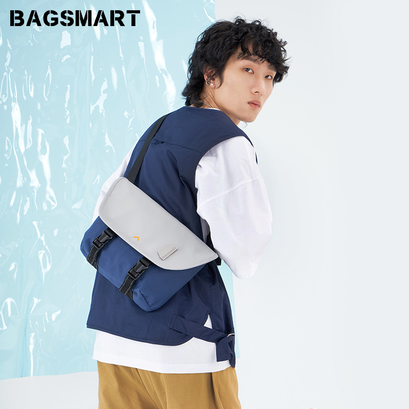 (Good Things Recommended) Couple with Diagonal Satchel Trend Single Shoulder Bag Women's Bag Casual Bag Poor Bag Men Satchel Bag