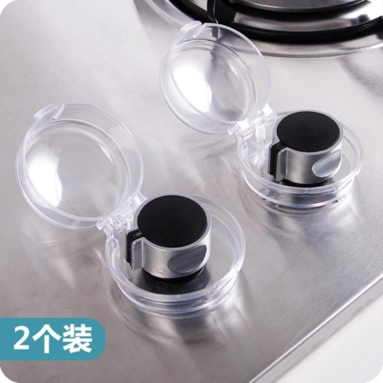 Kitchen gas knob plastic protective cover gas stove switch cover children's protective safety supplies 2 packs