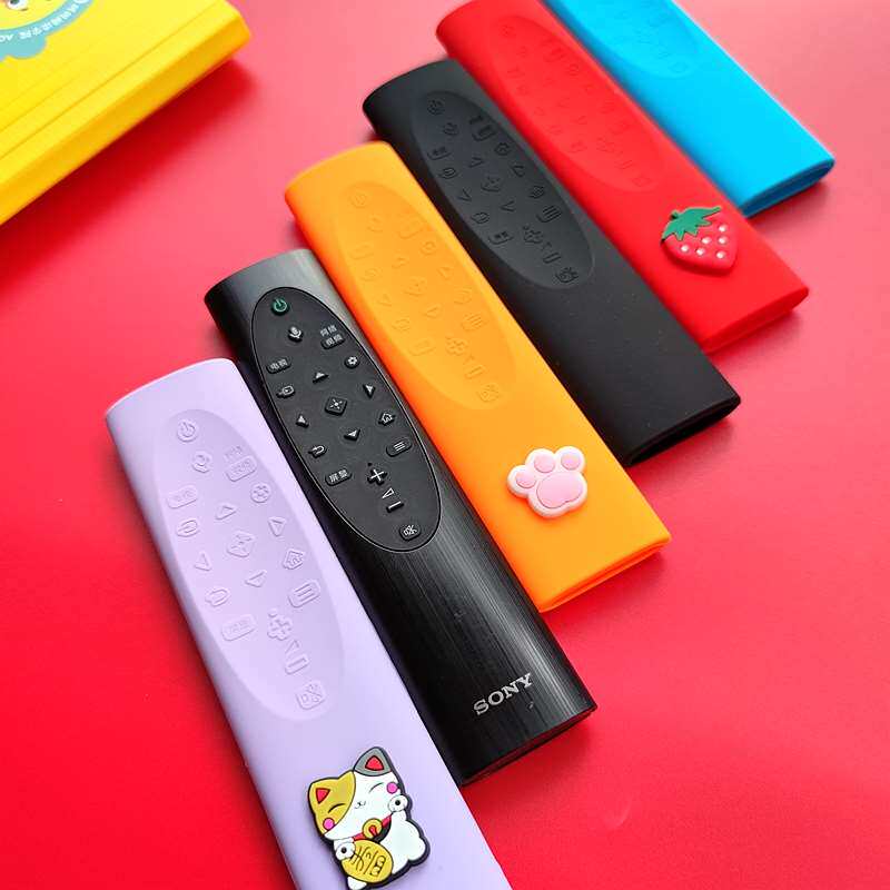Sony remote control protective sleeve thickened anti-fall Bluetooth voice RMF-TX700C soft silica gel full bag