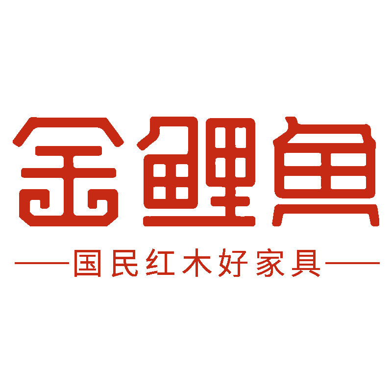 金鲤鱼红木家具的LOGO