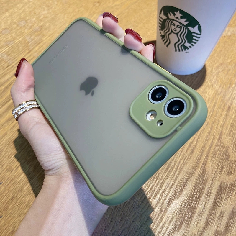 Suitable for Apple 11 mobile phone protection shell lens full package iphone11promax frosted anti-hand sweat protective sheath 11maxpro anti-fall translucent 11pro mesh red same