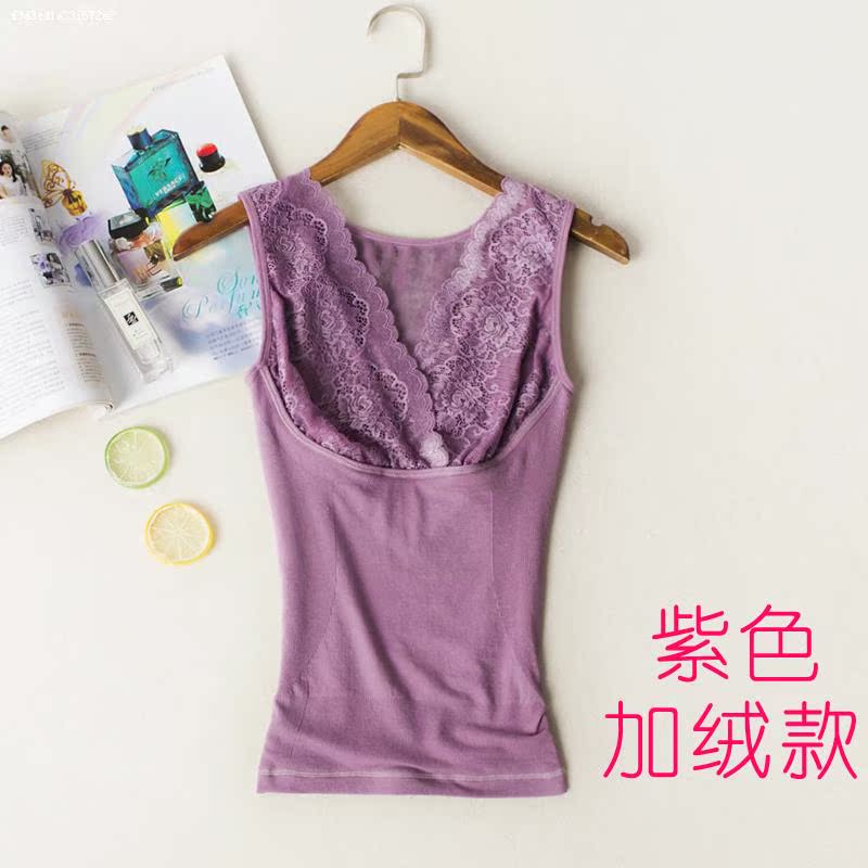 Lạnh chống mài mòn xu hướng cộng với nhung vest ngọn womens mùa đông thường womens đáy bảo vệ mặc khéo léo.