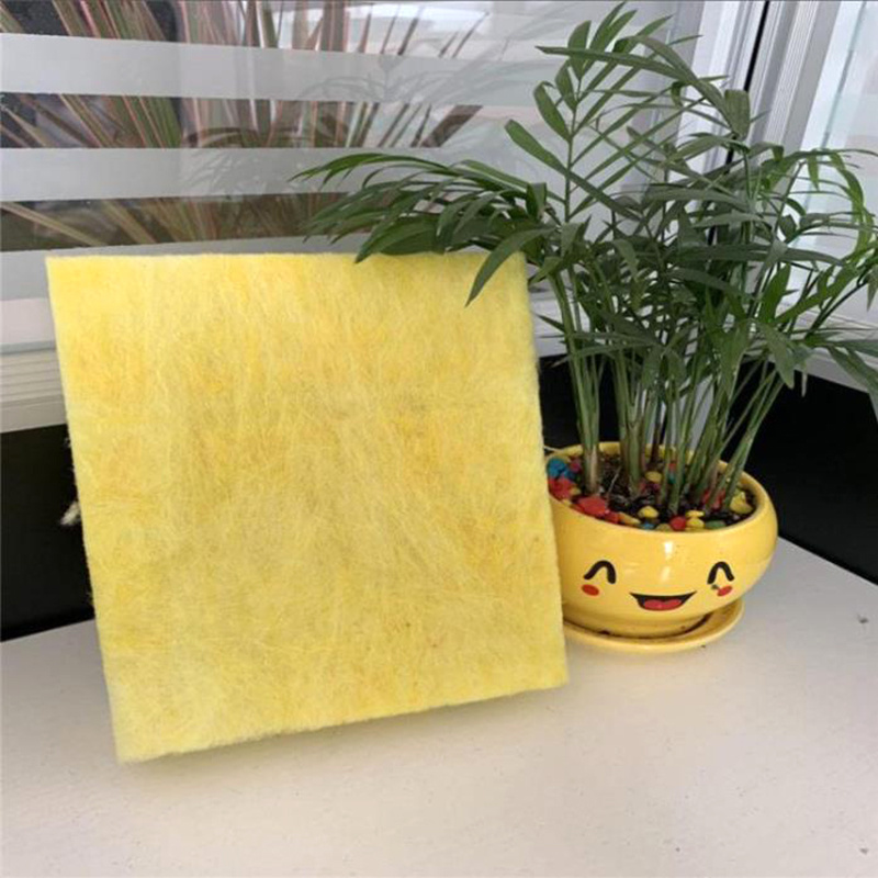 Fireproof and soundproof cotton noise reduction and heat insulation ktv home improvement rock wool insulation board centrifugal glass wool roll felt greenhouse insulation