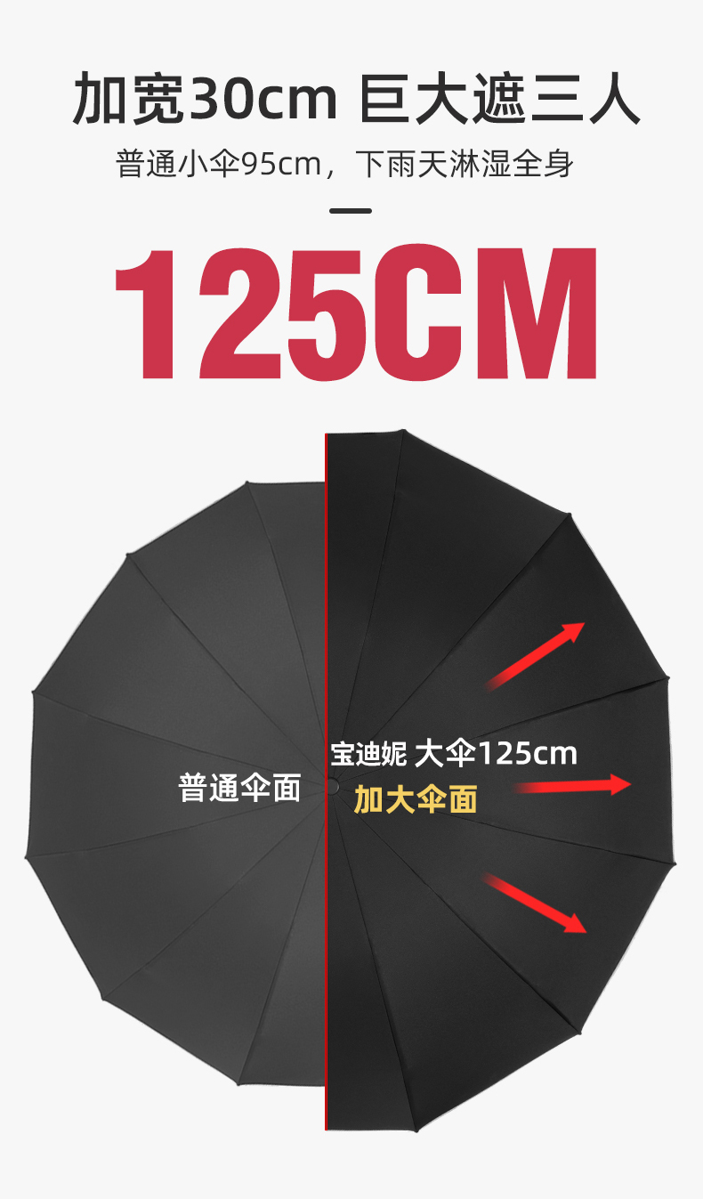 宝迪妮 劳斯莱碳纤维商务伞 图2