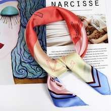 洋气百搭简约时尚韩国小领巾空姐春秋新款