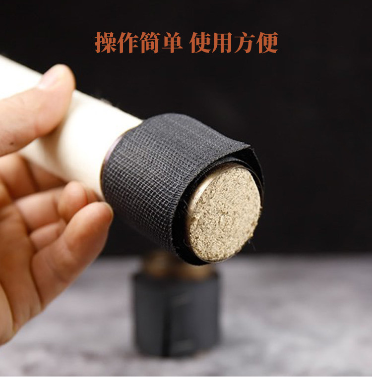 Wooden Moxa Stick Holder Extension Cone Handheld Moxibustion Tool with Ash Scraper for Warming Therapy quality and texture