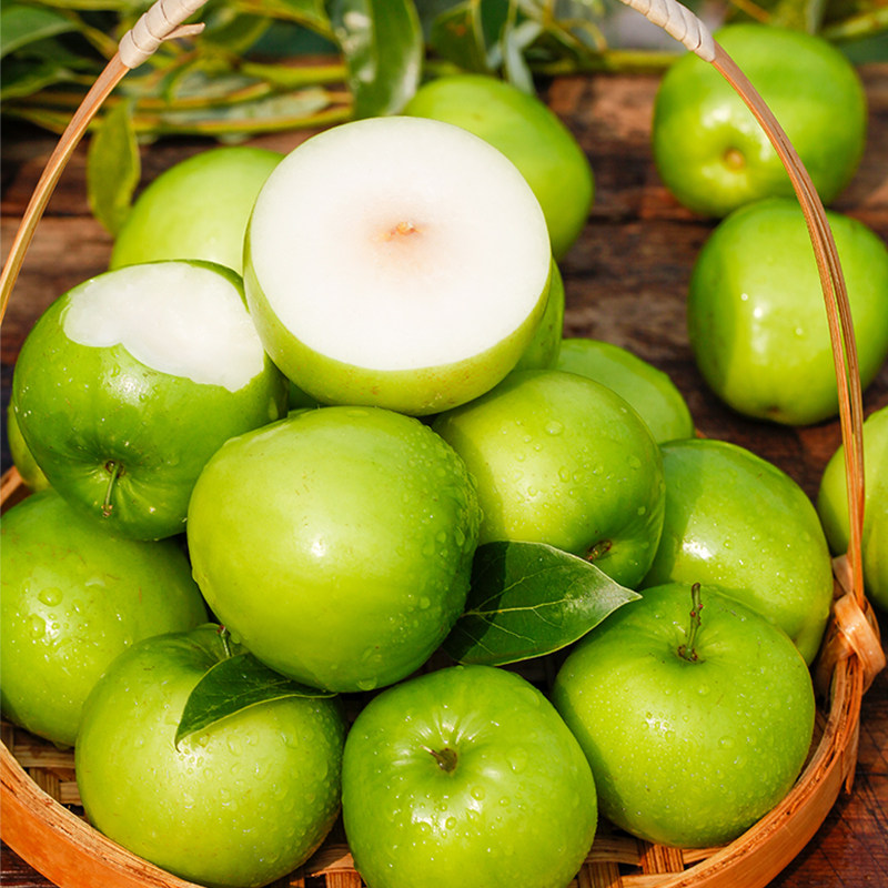 Yunnan milk jujube big green jujube winter jujube fresh pick fresh fruit fresh season whole carton of seasonal fruit picked