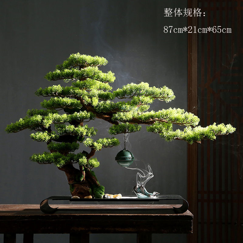 Yingcai Pine ornaments light luxury high-end home living room porch TV cabinet craft gifts decoration housewarming new home gifts