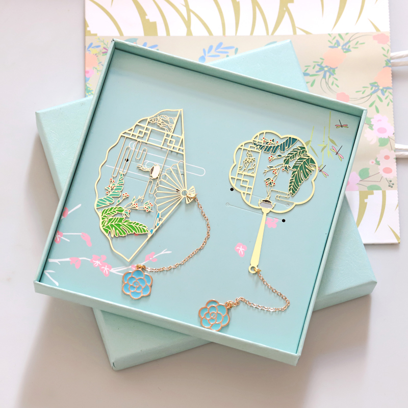 Tea Art Culture Metal Bookmarking Anhui Zhejiang Attractions Tea Art Ballet Classical China Wind Tea Culture Custom Gifts Small Clear New Send Someone Accompanied