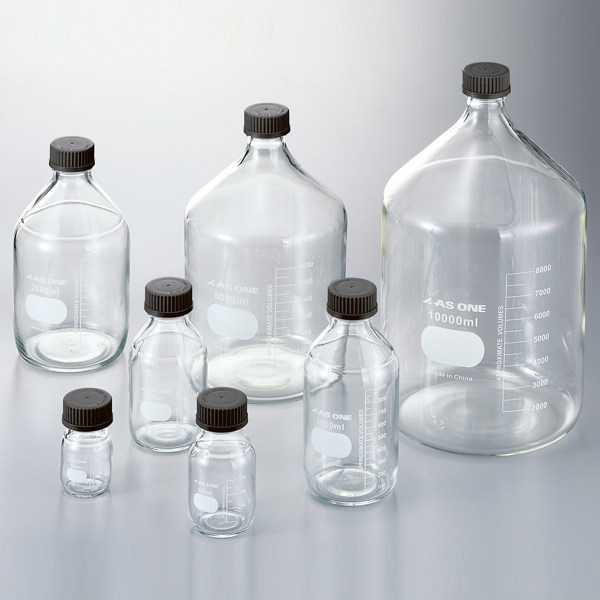 ASONE蓝盖瓶试剂瓶液体和粉末样品的保存运输100ml-10000ml亚速旺