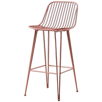 Muaibeibei bar chair iron bar stool modern household high chair small apartment industrial style milk tea shop bar chair