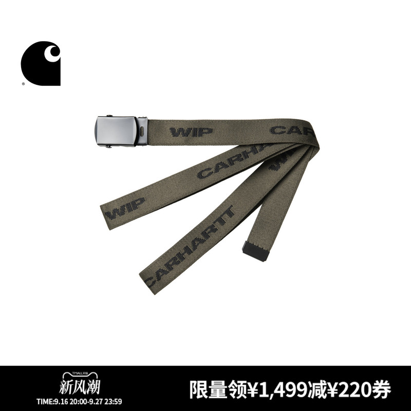 Carhartt Wip Men's Belt Autumn New Letter Jacquard Metal Buckle Woven Carhartt Carhartt Wip Men's Belt Autumn New Letter Jacquard Metal Buckle Woven Carhartt