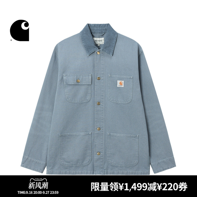 Carhartt Wip Men's Jacket Autumn New Classic Square Logo Vintage Michigan Workwear Carhartt Carhartt Wip Men's Jacket Autumn New Classic Square Logo Vintage Michigan Workwear Carhartt