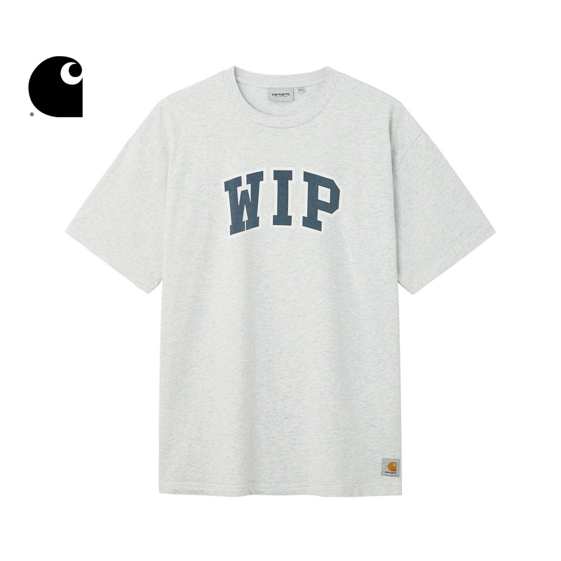 Carhartt Wip Short-Sleeved T-Shirt Men's Summer Classic College Style Wip Logo Wide Version Carhartt Carhartt Wip Short-Sleeved T-Shirt Men's Summer Classic College Style Wip Logo Wide Version Carhartt