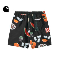 Carhartt WIP Swim Shorts Men's New Artist Collaboration Summer Dinner Graphic Print 31536M