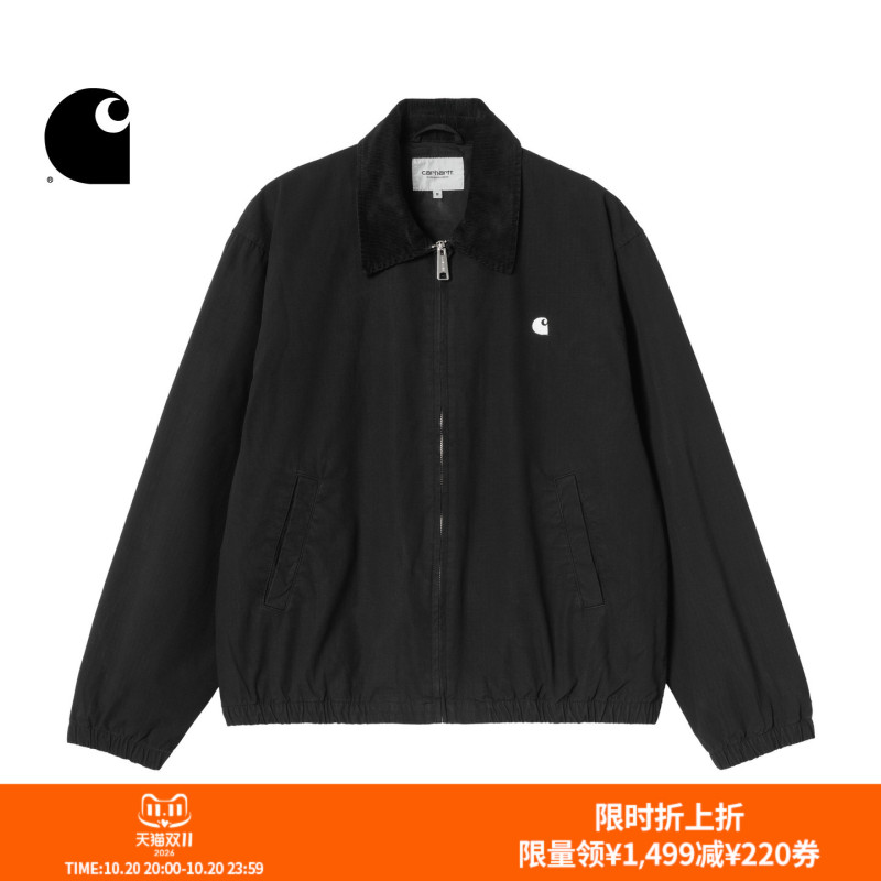 Carhartt Wip Men's Jacket Autumn New Classic C Logo Embroidered Corduroy Lapel Workwear Carhartt