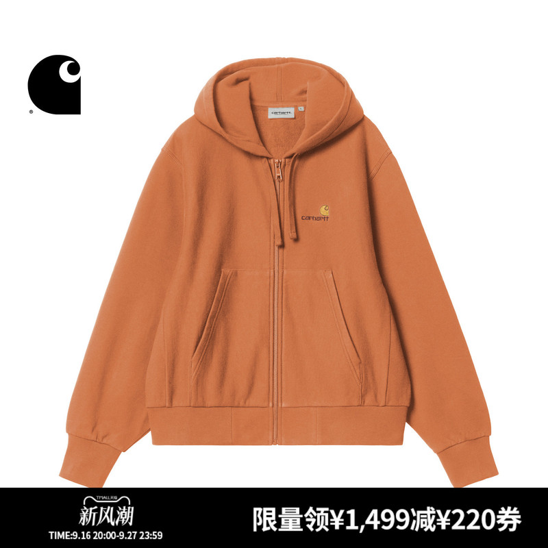 Carhartt Wip Sweatshirt Jacket Women's Classic American-Style Logo Embroidery Thickened Oversized Hooded Carhartt Carhartt Wip Sweatshirt Jacket Women's Classic American-Style Logo Embroidery Thickened Oversized Hooded Carhartt