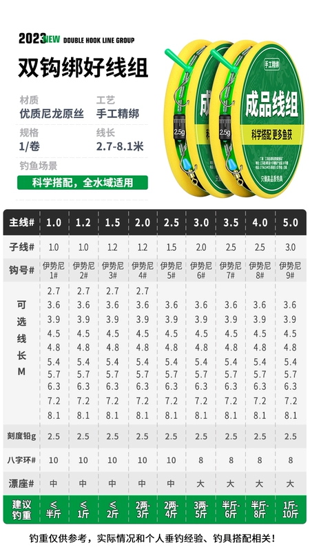 nhợ câu cá Người mới bắt cá móc gắn thành phẩm dòng thiết lập dây câu chính dòng thành phẩm bộ hoàn chỉnh 4.5 câu cá dòng chính ngư cụ cung cấp cuoc cau ca daiwa cước câu cá daiwa