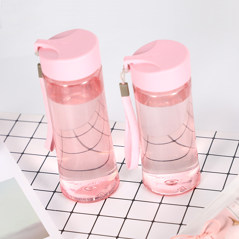 Fuguang plastic water glass female portable minimalist fresheners Summer school Pupils anti-fall space mug cute teenage girl