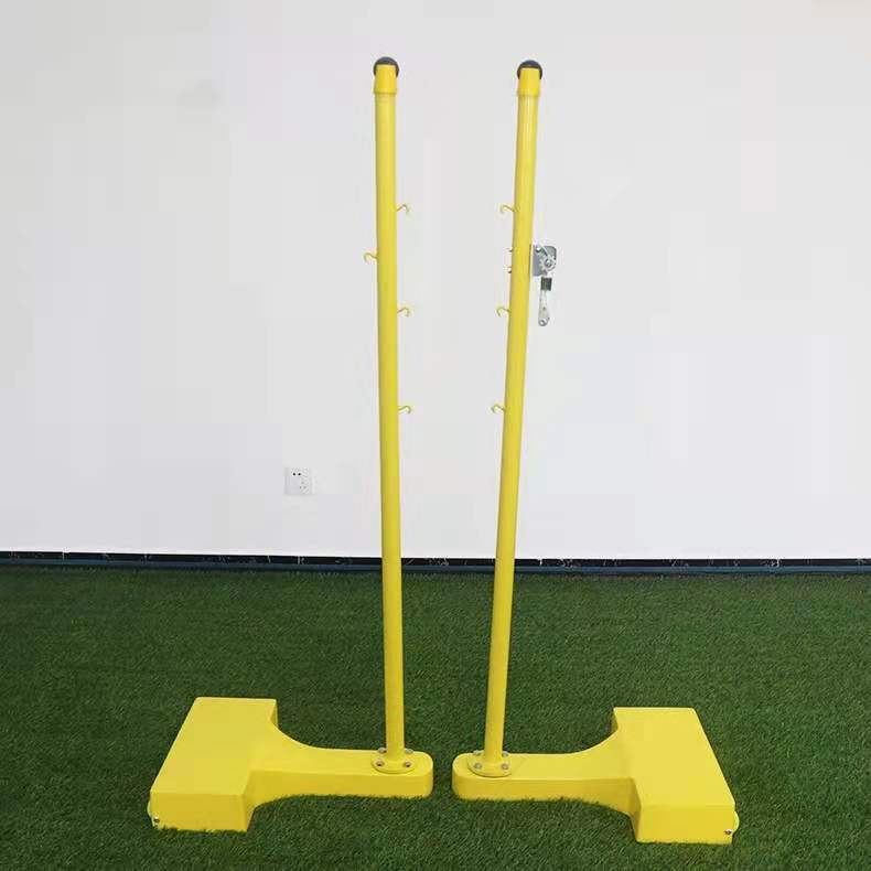 Cast iron badminton pole Mobile badminton rack Standard match badminton pole Pair two send nets