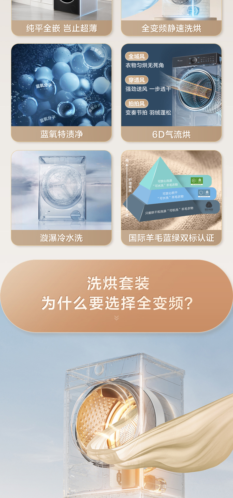 小天鹅洗烘套装TG10MC5+TH10HC5