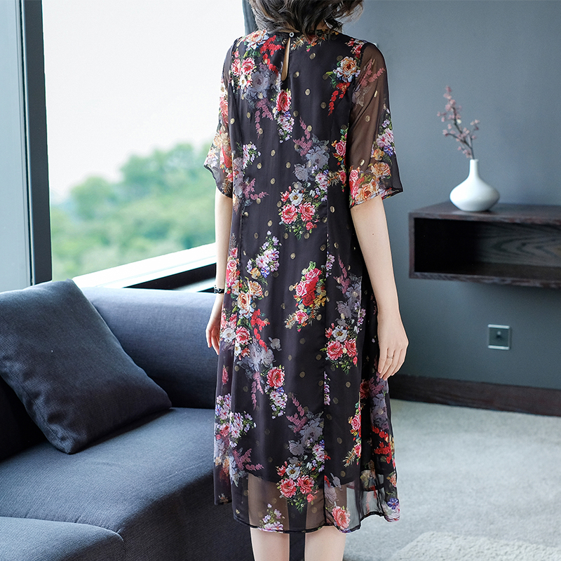 2020 Summer Dresses New Fashion in dress bà trung niên Mom 650.429