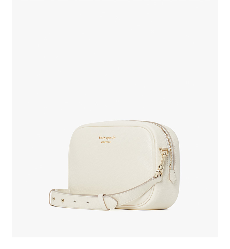 Kate Spade 凯特丝蓓 纯色牛皮 女式中号相机包 PXR00437 88VIP会员折后￥483.93包邮包税 2色可选