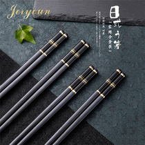 JERYOUN 2022 new vintage Japanese high-end kitchen home alloy long chopsticks mildew resistant and slip resistant to high temperatures
