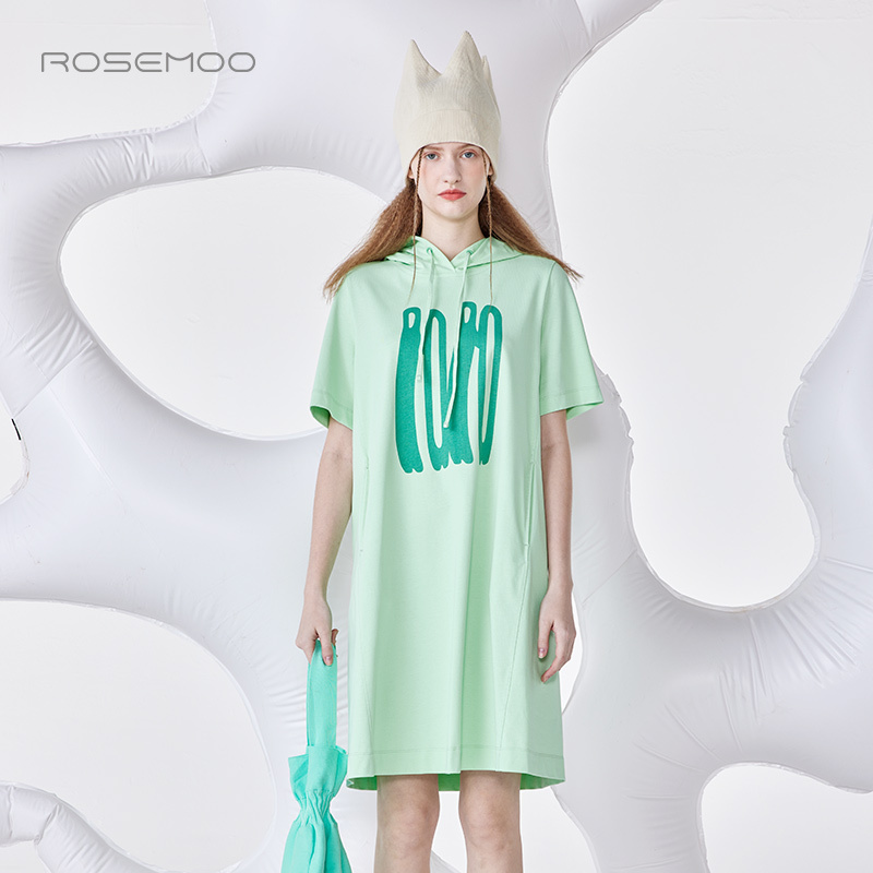 Rosemoo 24 Spring New Cotton-Like Printed Dress Rcl1Lc421D