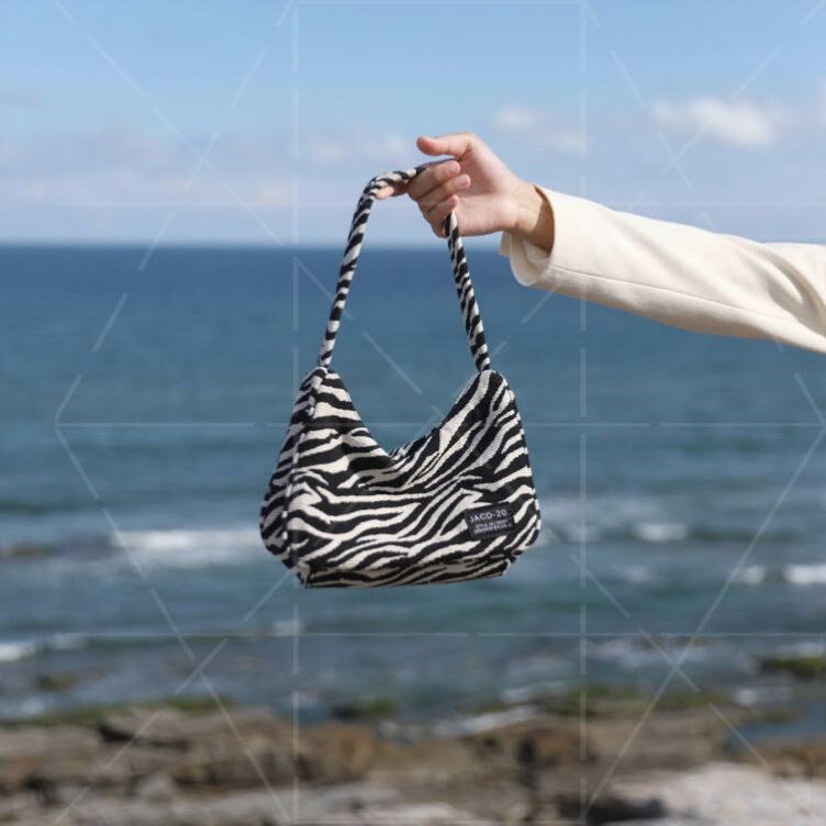  Europack woman bag small crowdsourced early autumn zebra with 2022 new wave canvas retro-style stick