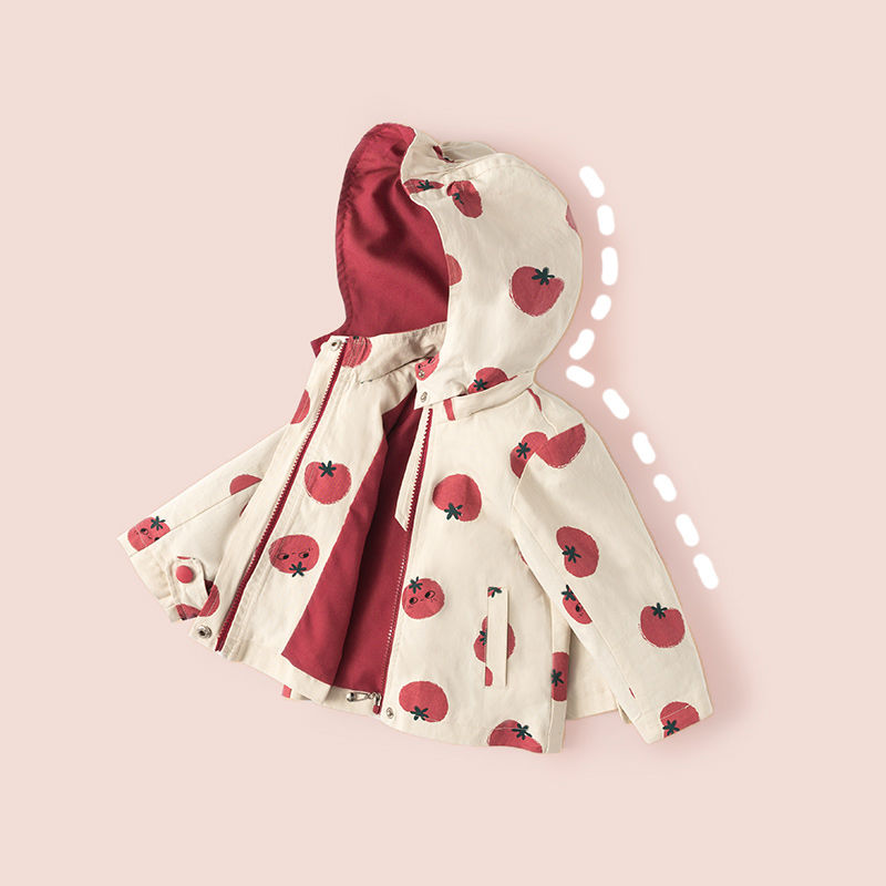 Baby girl jacket spring and autumn 2022 new children's clothing baby spring clothing 1 year old girl windbreaker jacket net red ocean trend 3