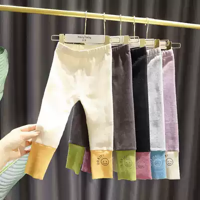 Girls ' inner pants spring and autumn 2021 new female baby elastic outer pants middle child children's western style long pants